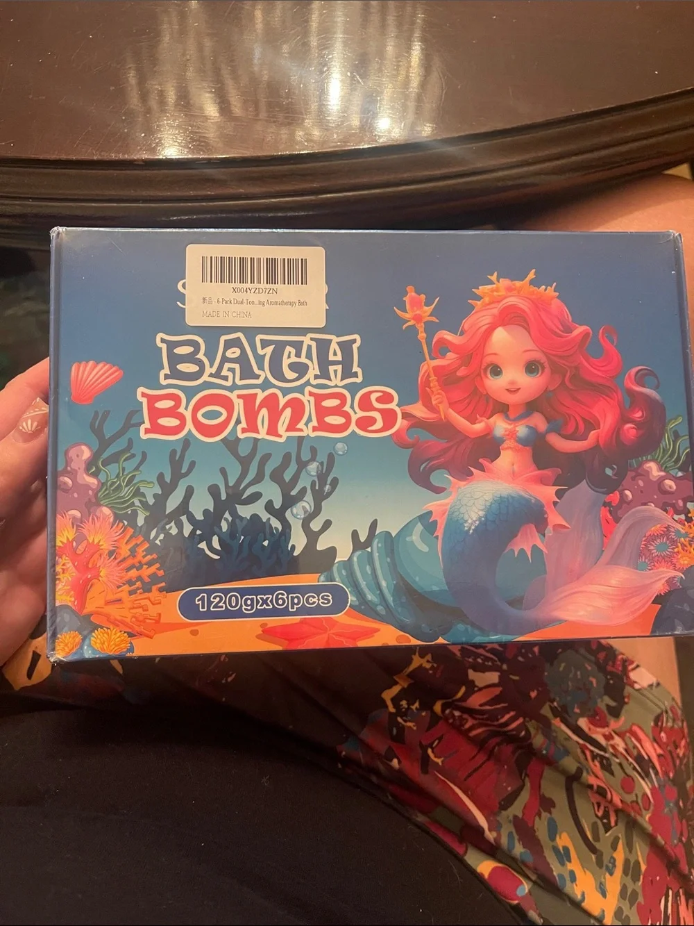 6-Pack Dual-Tone Seashell Bath Bombs - Relaxing Scents Gift Set new unopened